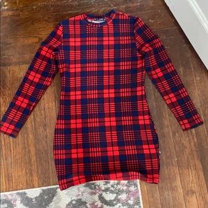 Zaful plaid XL bodycon dress
